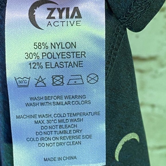 NWT ZYIA Activewear Heathered Navy Fierce Muscle Tank Size Small - Picture 8 of 8